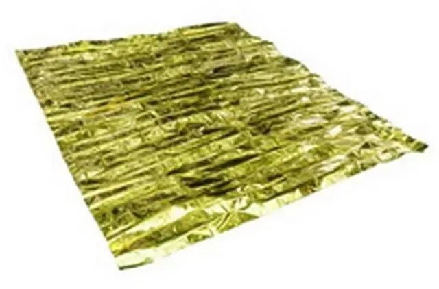 Alt view image 3 of 3 - Outdoor Low Temperature Rescue First Aid Kit Insulation Blanket Campsite Keeping Foil Polyester Film Lifesaving Warm Insulation