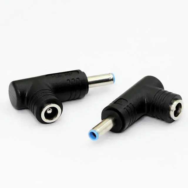 Main image of 2pcs 90 Degree 240 Watt DC Power Connector Adapter 5.5mm x 2.5mm Female Plug to 4.5mm x 3.0mm Male Jack for Laptop Power