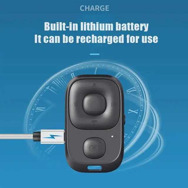 Alt view image 2 of 4 - 1PC Rechargeable Wireless Bluetooth Controller Self-Timer Remote Control For Phone Selfie