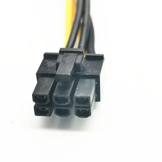 Alt view image 3 of 3 - SATA Power 15P To 6P Graphics Card Reverse Power Wiring 15 Pin 6PIN Graphics Card Power Cord 15CM