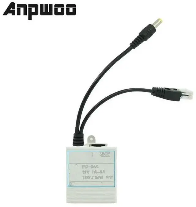 Alt view image 2 of 3 - POE power supply IEEE802.3AF/AT 48V turn 12V2A POE Splitter Standard CCTV Monitor camera