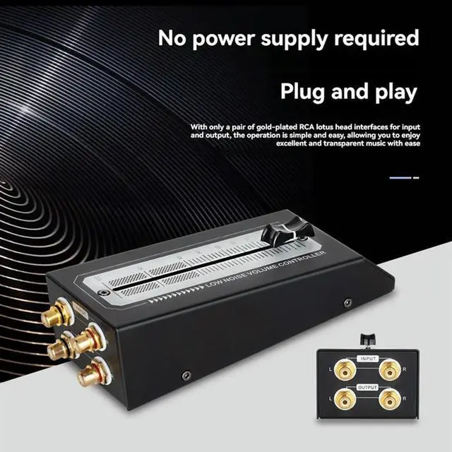 Alt view image 4 of 4 - RCA Interface Lossless Output Passive Preamp Speaker Volume Control Durable Design