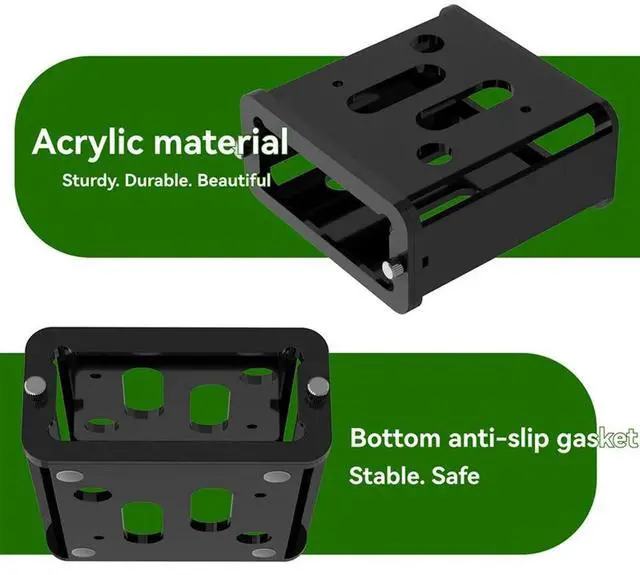 Main image of Under Desk Mount For Fosi Audio BT20A Amplifier Desktop Stand Organizer Desktop Station Table Bracket