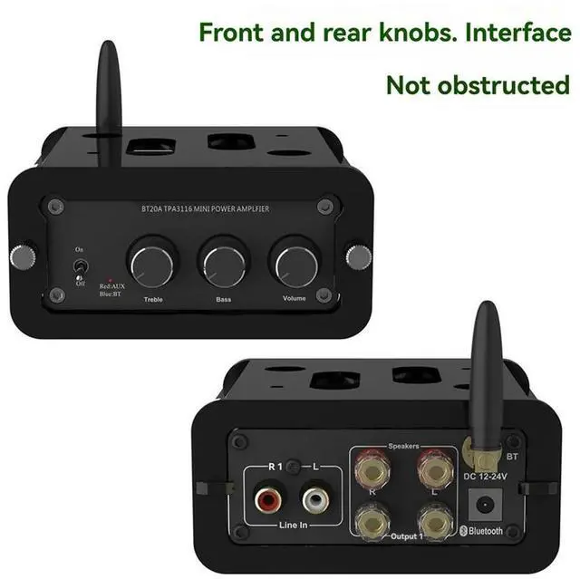 Alt view image 2 of 4 - Under Desk Mount For Fosi Audio BT20A Amplifier Desktop Stand Organizer Desktop Station Table Bracket