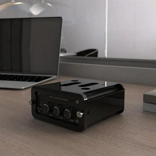 Alt view image 3 of 4 - Under Desk Mount For Fosi Audio BT20A Amplifier Desktop Stand Organizer Desktop Station Table Bracket