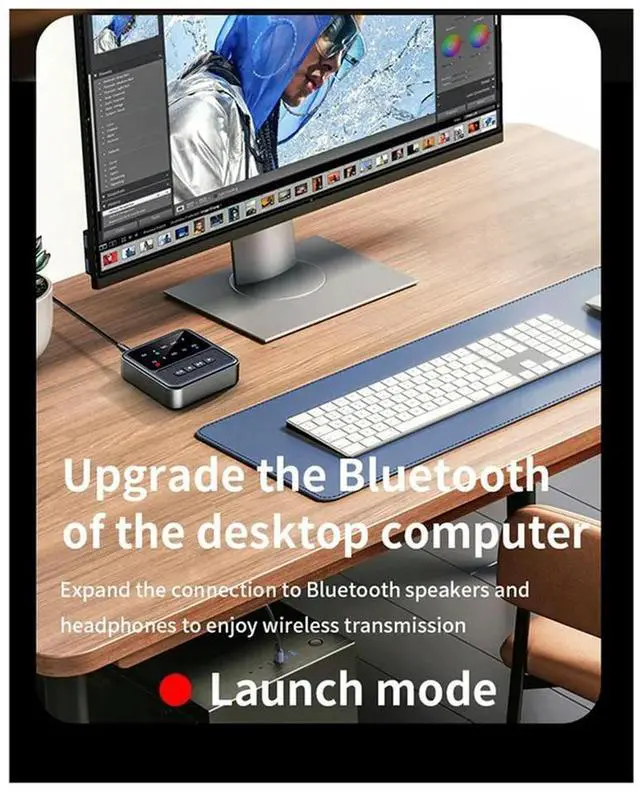 Alt view image 2 of 4 - Aircraft Audio Transmitter QCC 5.4 Bluetooth Adapter 2In1 Audio Receiver Transmitter 3.5MM
