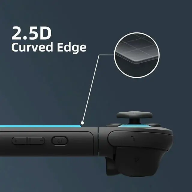 Alt view image 3 of 3 - Tempered Glass Screen Protector* 2 For Nintendo Switch 2 With Positioner EZ-Align Frame Protective Film Set
