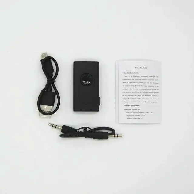 Alt view image 2 of 3 - 2 In 1 Wireless Music Adapter for Car, PC, TV, Headphones, Bluetooth Audio Transmitter Receiver, AUX Jack USB Dongle, Upgraded