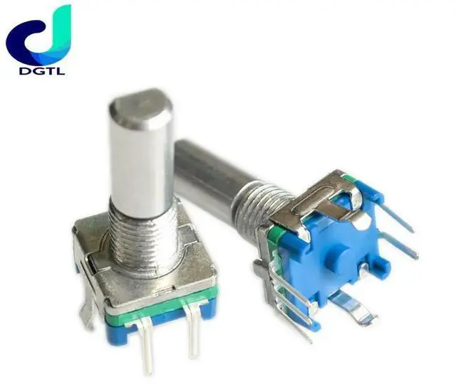 Main image of 5ocs ,Rotary encoder,code switch/EC11/ audio digital potentiometer,with switch,5Pin, handle length 20mm