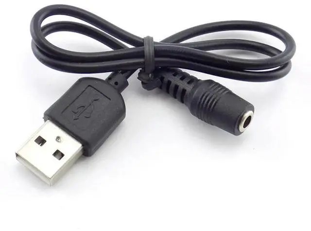 Main image of Type A USB to DC Male Plug jack Female Converter DC Power Supply 1.35x3.5mm Connector Extension Cable Cord Charger