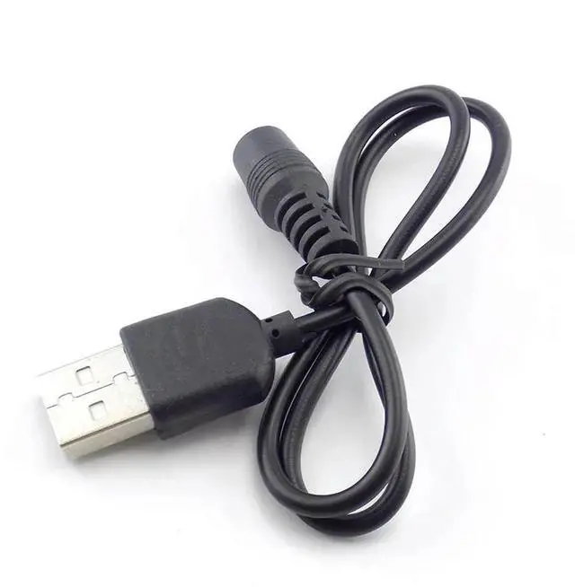 Alt view image 3 of 3 - Type A USB to DC Male Plug jack Female Converter DC Power Supply 1.35x3.5mm Connector Extension Cable Cord Charger