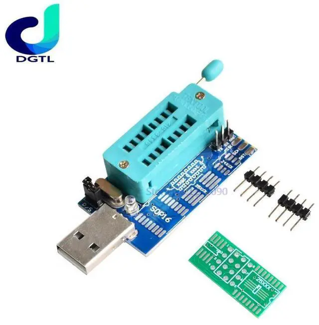 Main image of Bios Board MX25L6405 W25Q64 USB Programmer LCD Burner CH341 Progammer for 24 25 Series