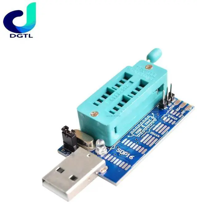 Alt view image 2 of 3 - Bios Board MX25L6405 W25Q64 USB Programmer LCD Burner CH341 Progammer for 24 25 Series