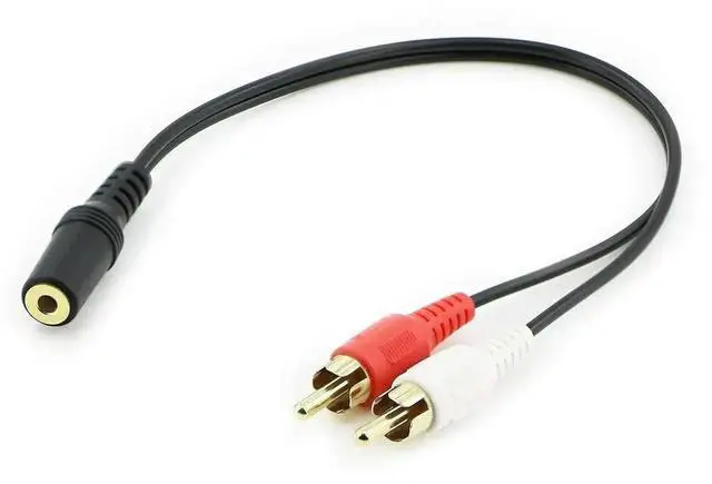Main image of 3.5mm Jack Stereo Audio Cable Female To 2RCA Male Socket To Headphone 3.5 AUX Y Adapter for DVD Amplifiers Universal RCA Cable