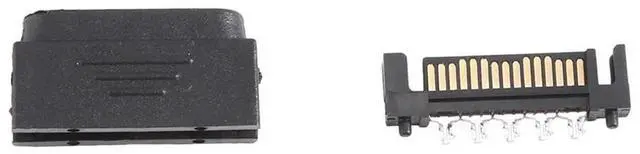 Main image of 100Pair L29-Sata Plug 5 Holes SATA Male SATA Male Socket Serial Port 15P Power Connector Shell Plug And Shell