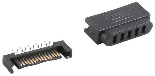 Alt view image 3 of 4 - 100Pair L29-Sata Plug 5 Holes SATA Male SATA Male Socket Serial Port 15P Power Connector Shell Plug And Shell