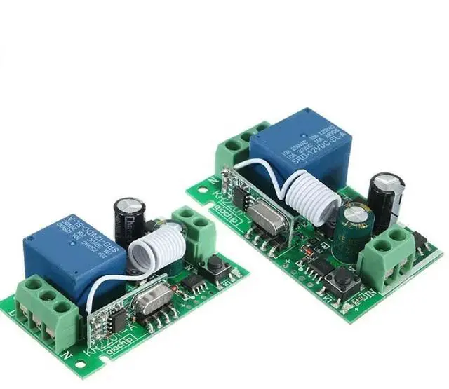 Alt view image 2 of 3 - 1CH Relay Receiver for Universal Garage Control & Electrical Device of LED, Motor & Pump, RF Switch Remote Control AC 85~220V