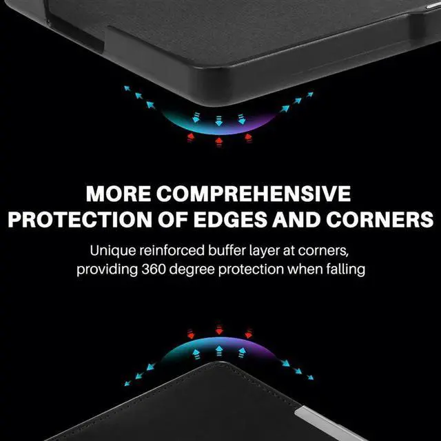 Alt view image 3 of 3 - Case for KOBO GLO HD 6.0" eReader Magnetic Auto Sleep Cover Ultra Thin Hard Shell (Black)