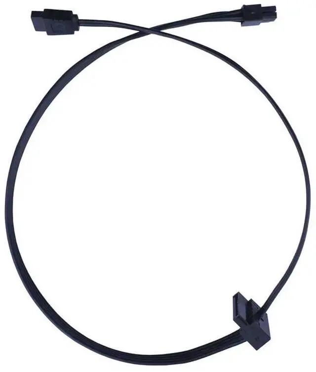 Alt view image 2 of 3 - 1Pc 45CM Small 4Pin To Two SATA SSD Power Supply Cable MINI 4 Pin Turn 2 SATA Power Supply for Main Board Interface