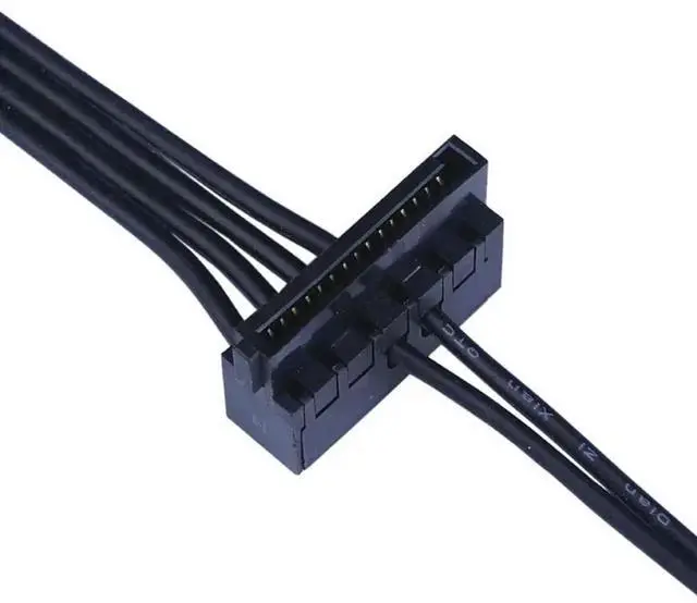 Alt view image 3 of 3 - 1Pc 45CM Small 4Pin To Two SATA SSD Power Supply Cable MINI 4 Pin Turn 2 SATA Power Supply for Main Board Interface