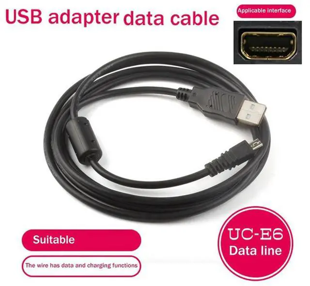 Alt view image 2 of 4 - USB Data Cable Camera Data Pictures Video Sync Transfer Cables Cord Wire 8Pin For /Olympus/Pentax//Panasonic