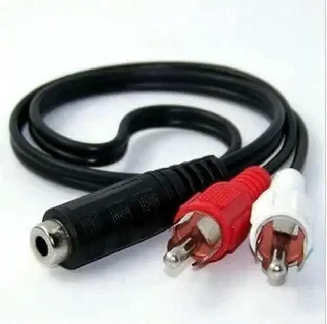 Alt view image 3 of 3 - 3.5mm Jack Stereo Audio Cable Female To 2RCA Male Socket To Headphone 3.5 AUX Y Adapter for DVD Amplifiers Universal RCA Cable