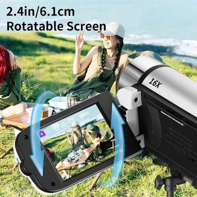Alt view image 3 of 4 - 1080P HD 16X Digital Zoom Digital Camera Anti-Shake And Shockproof Digital Camera Digital Camera For Vlog Travel Camera Hi