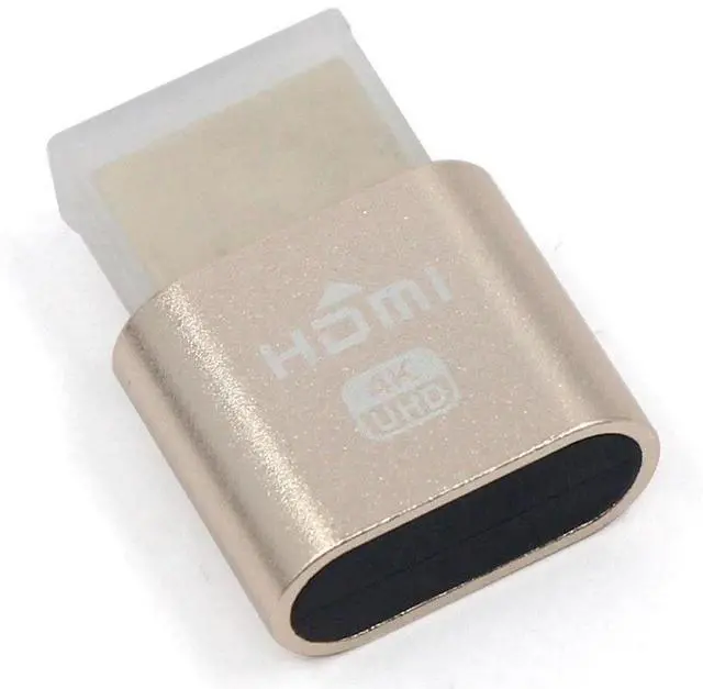 Alt view image 3 of 3 - 2 Pcs VGA Virtual Display Adapter: 1 Pcs DDC EDID Dummy Plug Headless Ghost Display Emulator Lock Plate & 1 P