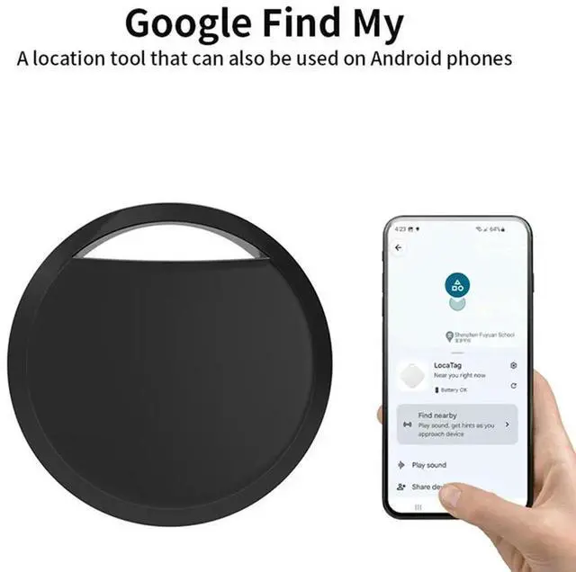 Alt view image 3 of 4 - Work With Google Find App Key Finder 4Pcs Bluetooth Tracker Tag For Android Bike Pets