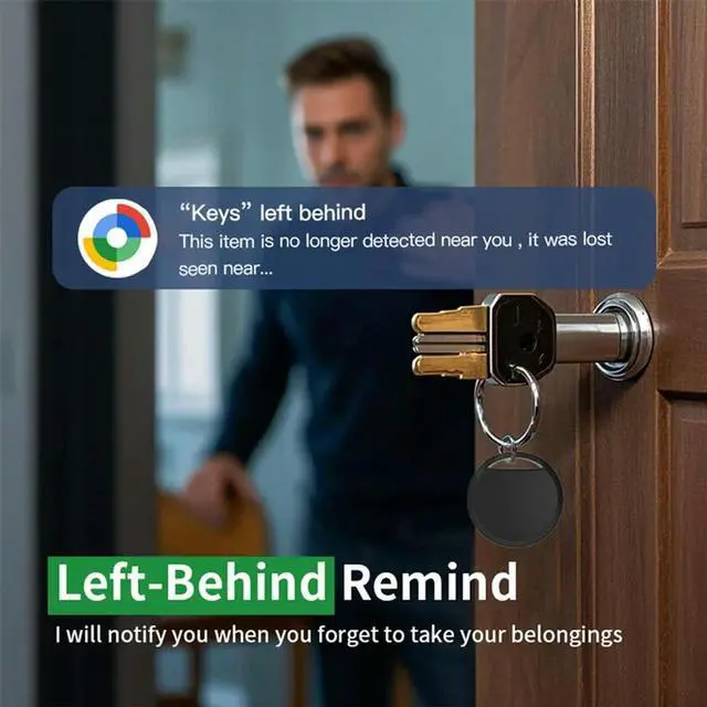 Alt view image 4 of 4 - Work With Google Find App Key Finder 4Pcs Bluetooth Tracker Tag For Android Bike Pets