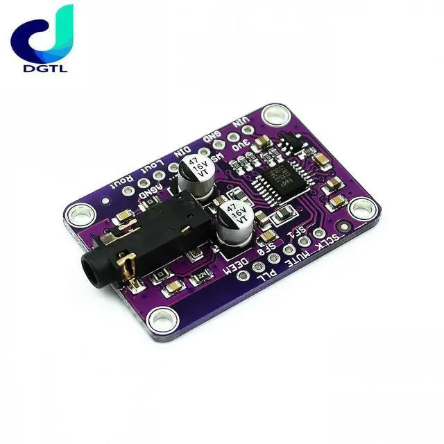 Alt view image 3 of 3 - CJMCU-1334 DAC Module CJMCU-1334 UDA1334A I2S DAC Audio Stereo Decoder Module Board For 3.3V - 5V