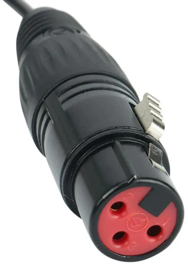 Alt view image 2 of 3 - Saramonic Locking Type 3.5mm to 3.5mm TRS to XLR Female Microphone Output Universal Audio Cable for Wireless Receivers Rich