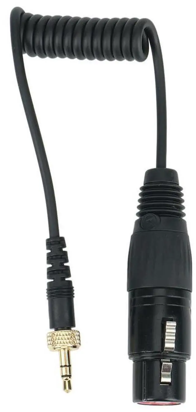 Alt view image 3 of 3 - Saramonic Locking Type 3.5mm to 3.5mm TRS to XLR Female Microphone Output Universal Audio Cable for Wireless Receivers Rich