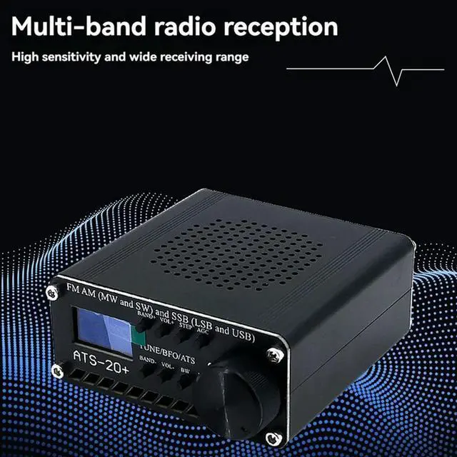 Alt view image 3 of 4 - FM AM(MW SW) And SSB(USB LSB) Full-Band Radio Receiver ATS-20+ Si4732 DSP SDR With Antenna Upgraded Version