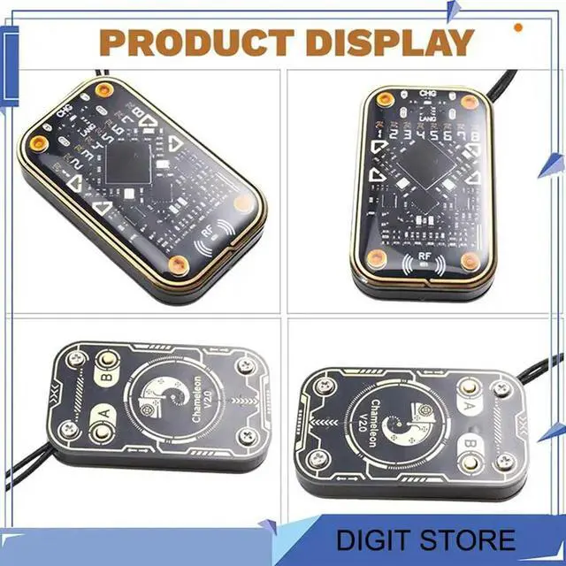 Alt view image 2 of 4 - Chameleon Ultra V2.0 RFID Chip Reader Emulator+2Xuid Keychain/CUID Card 125Khz 13.56Mhz Card Decode NFC Duplicator