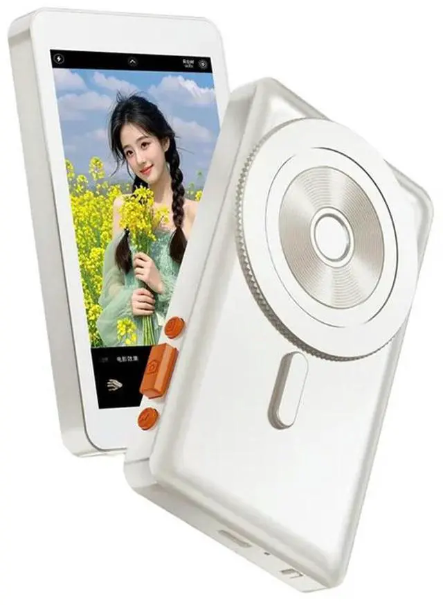 Alt view image 2 of 3 - Magnetic Phone Monitor Screen For Selfie Vlog Live Stream White For Android