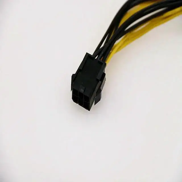 Alt view image 3 of 3 - Dual 8 (6+2) Pin To PCI-Express PCIE 8 Pin VGA Graphic Video Card GPU Adapter Power Supply Splitter Cable 100mm