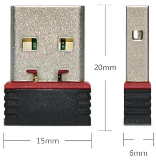 Alt view image 3 of 3 - 150Mbps 150M Mini USB 2.0 WiFi Wireless Adapter 802.11 Network LAN Card Fit for Win Xp 7 8, Macbook Pro Air
