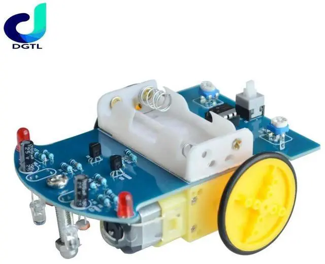 Alt view image 2 of 3 - D2-1 diy kit ligent tracking the car kit D2-1 patrol car parts Electronic manufacture DIY smart car diy electronic suite