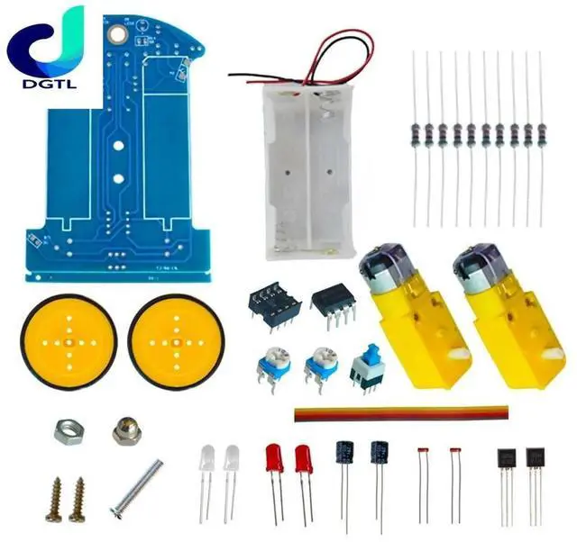 Alt view image 3 of 3 - D2-1 diy kit ligent tracking the car kit D2-1 patrol car parts Electronic manufacture DIY smart car diy electronic suite