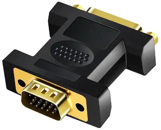 Main image of 1080 Gold Plated DVI To VGA Adapter, VGA Male To DVI 24+5 Pin Female Converter, For Computer PC Laptop