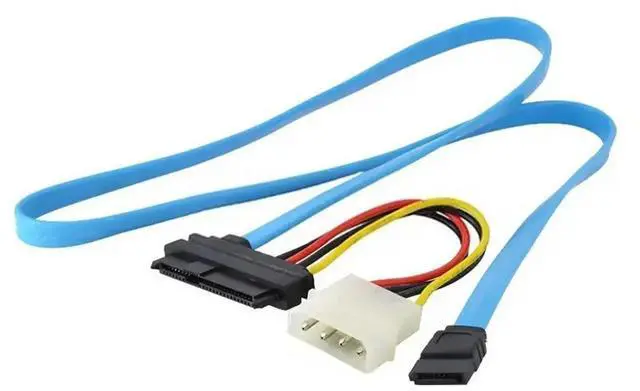 Alt view image 3 of 3 - Cable Adapter Cord to connect SAS controller to SATA hard drives, 70cm, Serial Attached SCSI SFF - 8482 to SATA, HDD Hard Disk D