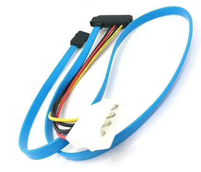 Alt view image 2 of 3 - Cable Adapter Cord to connect SAS controller to SATA hard drives, 70cm, Serial Attached SCSI SFF - 8482 to SATA, HDD Hard Disk D