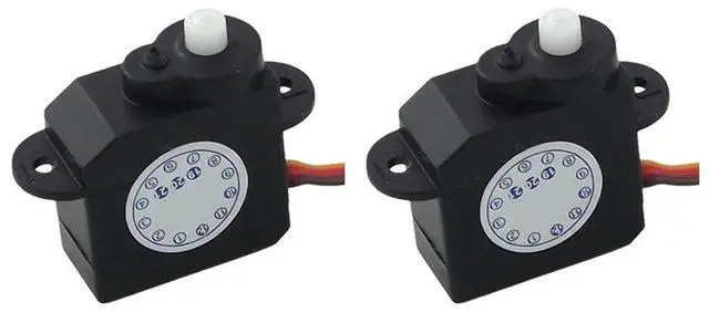 Alt view image 4 of 4 - 2 PCS 2.1G Mini Micro-Type Servo 180 Degree Rotation DM-S0020 2G Plastic Mini Servomotor 4.8V-6V