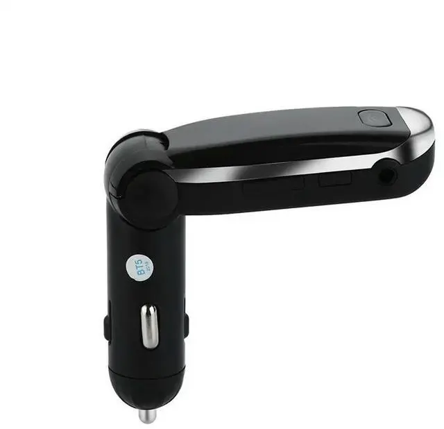 Alt view image 2 of 3 - Car Fm Transmitter Carcar Fm Transmitter Car Kit Hands Free Mp3 Player Wireless Radio AUX Car Charger M7 Double USB SD