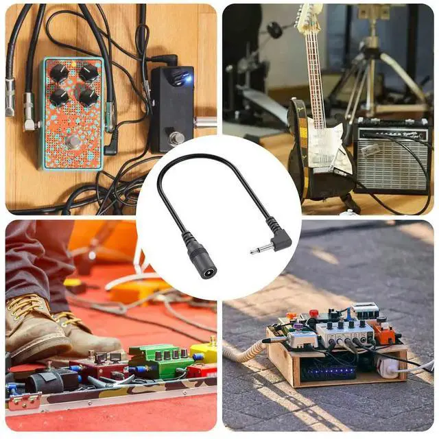 Alt view image 4 of 4 - 5.5mm x 2.1mm to 3.5mm 1/8" Power Supply Converter Cable DC Line for Guitar Effects Electro Harmonix EH DOD Pedals Positive Tip