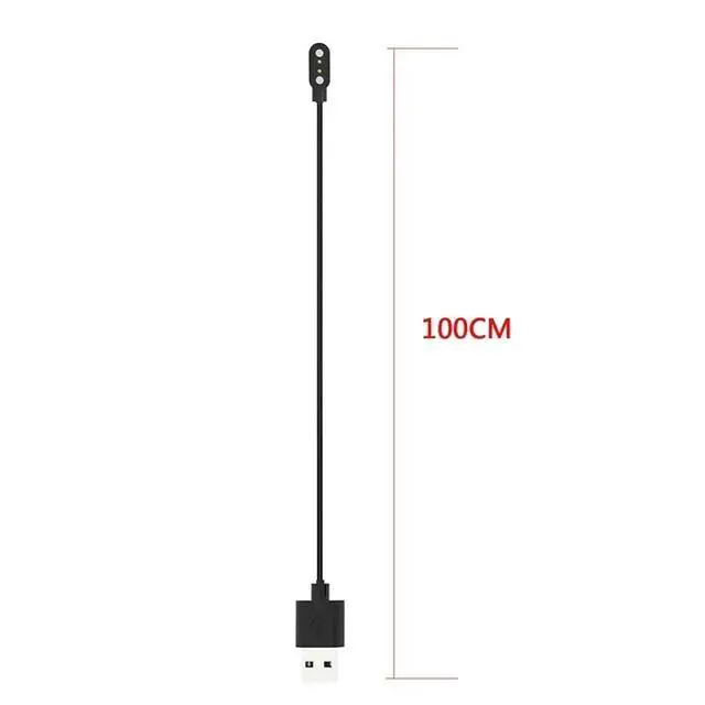 Alt view image 3 of 3 - Novel Power Charger Cables, Magnetic Charge Charging Cable for Smart Watch with Magnetics Plug, 2 Pins Distances 4mm, Black