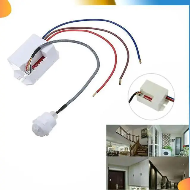 Alt view image 4 of 4 - Practical Useful Wall PIR Sensor Detector Light Switch 50/60Hz 6M Motion Occupancy Rest Dips 220-240V/AC 360°