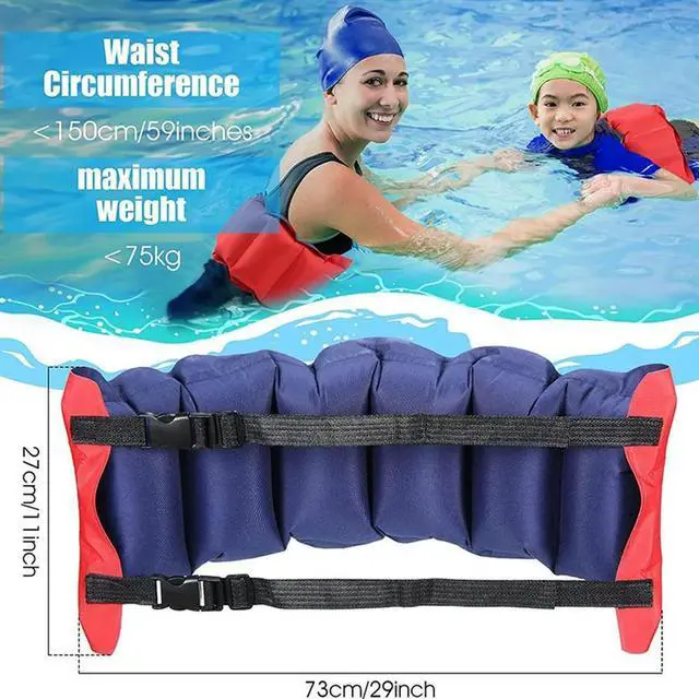 Main image of Swim Belt Pool Flotation Belt Waist Floatation Belt for Adults Adjustable Floating Belt Swim Training Aid Waist Belt,1PC Rich