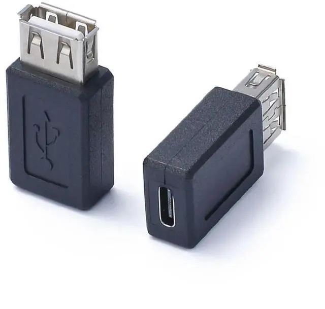 Alt view image 3 of 4 - 10pcs USB 2.0 A Female to USB 3.1 Type C Female Data Power Charger Charging Connector Adapter Converter Laptop PC Connector